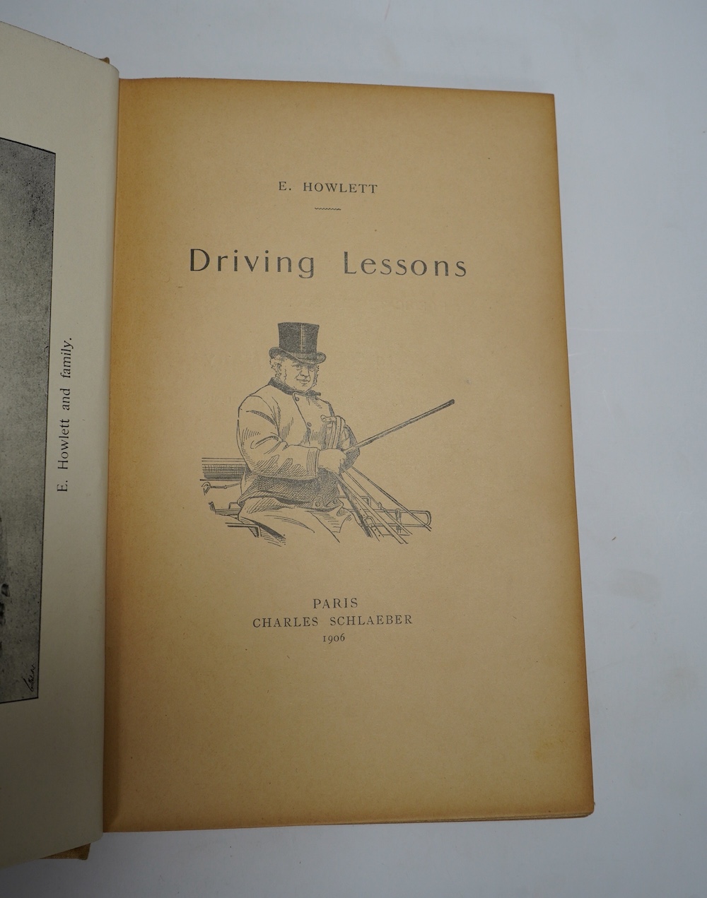 Howlett, Edwin - Driving Lessons. 2nd edition. 18 photo. plates and num. text illus. (2 full page); original coloured pictorial cloth. Paris, 1906: Birch Reynardson, C.T.S. - 'Down the Road' new edition. colour lithograp